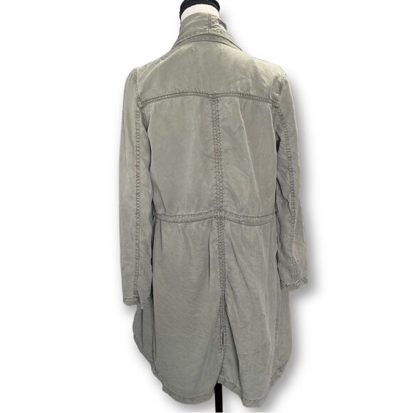 Max Jeans Olive Drape Front Jacket with Wrap Tie, Size XS - Picture 12 of 12